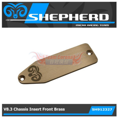 Shepherd 912327 Velox V8.3 Front Chassis insert Brass 27g